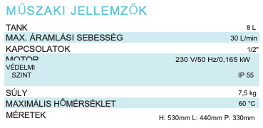 BOSS 8 Savazó szivattyú