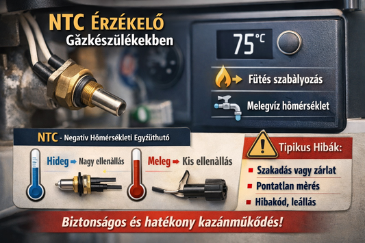 NTC érzékelő gázkészülékekben – működés, szerep, hibák